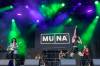 MUNA performing at Lollapalooza 2022, by Dan DeSlover