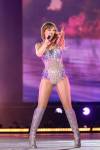 Taylor Swift performing at Allegiant Stadium in Las Vegas, Nevada, photo by Dan DeSlover